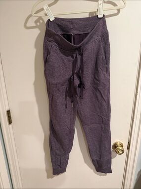 lululemon athletica Heathered Plum Drawstring Joggers
